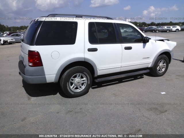 1FMZU62E12UB48267 - 2002 FORD EXPLORER XLS WHITE photo 4