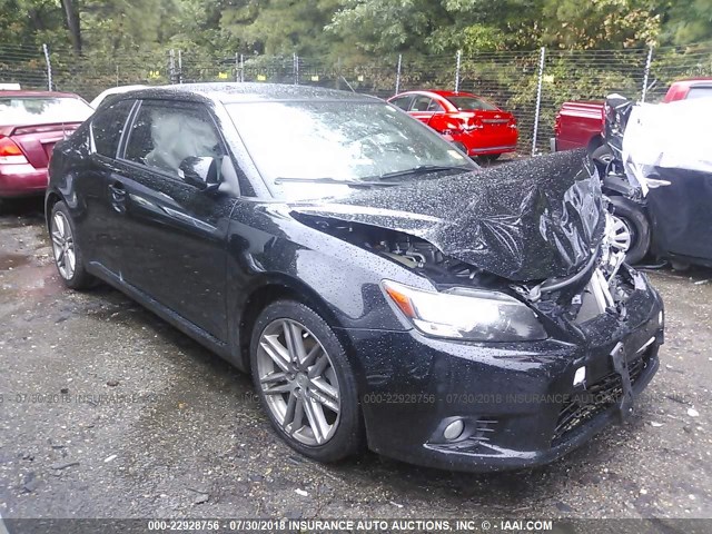 JTKJF5C79D3060235 - 2013 TOYOTA SCION TC BLACK photo 1