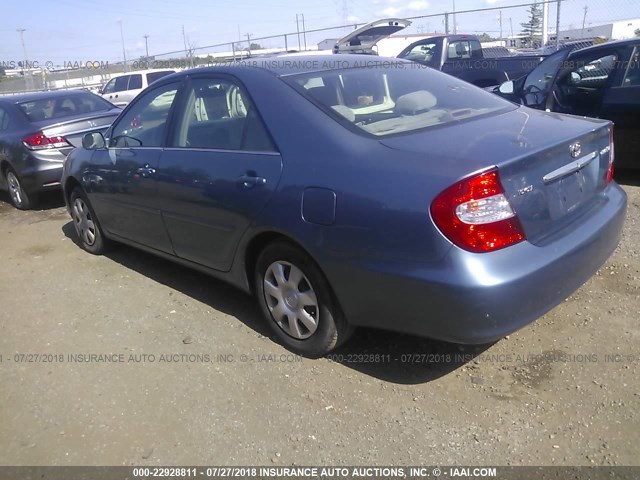 4T1BE32K53U654768 - 2003 TOYOTA CAMRY LE/XLE/SE Mavi foto 3