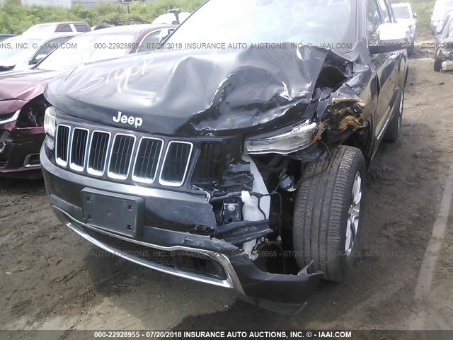 1C4RJFBG9GC386072 - 2016 JEEP GRAND CHEROKEE LIMITED BLACK photo 6