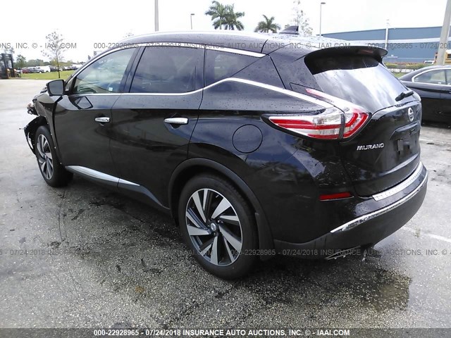 5N1AZ2MG6JN161045 - 2018 NISSAN MURANO S/SL/SV/PLATINUM BLACK photo 3