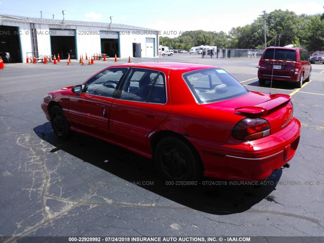 1G2NE52M6TC842739 - 1996 PONTIAC GRAND AM SE RED photo 3