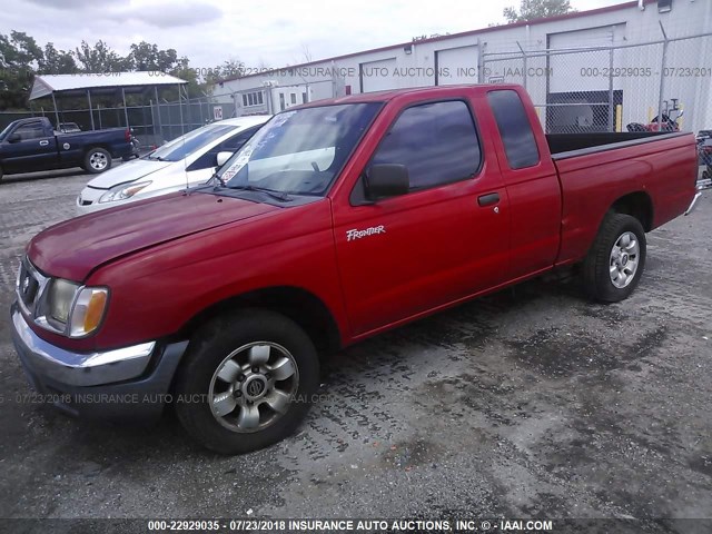 1N6DD26S2WC354715 - 1998 NISSAN FRONTIER KING CAB XE/KING CAB SE RED photo 2