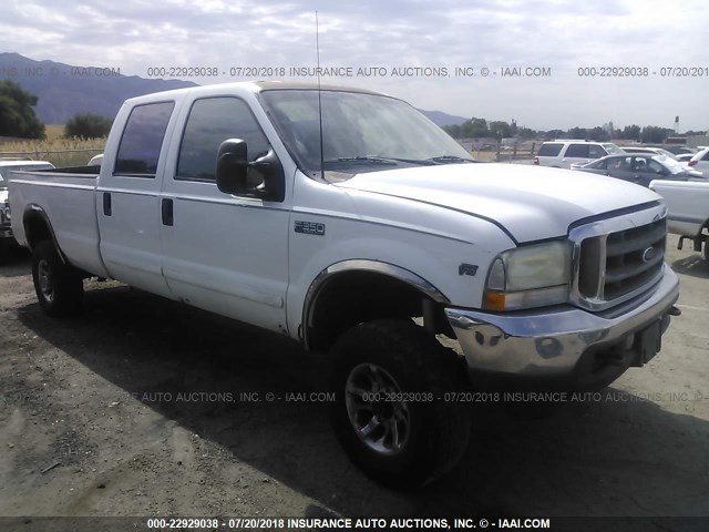 1FTSW31S32EA89383 - 2002 FORD F350 SRW SUPER DUTY WHITE photo 1