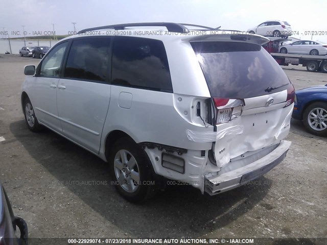 5TDZA22C65S292782 - 2005 TOYOTA SIENNA XLE/XLE LIMITED WHITE photo 3