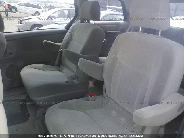 5TDZA22C65S292782 - 2005 TOYOTA SIENNA XLE/XLE LIMITED WHITE photo 8