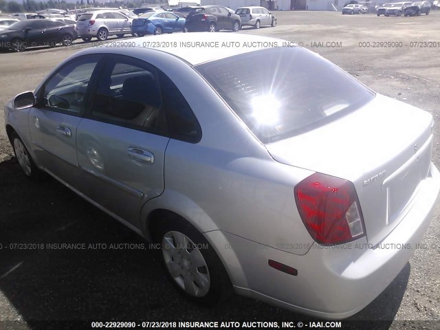 KL5JD56ZX6K279911 - 2006 SUZUKI FORENZA SILVER photo 3