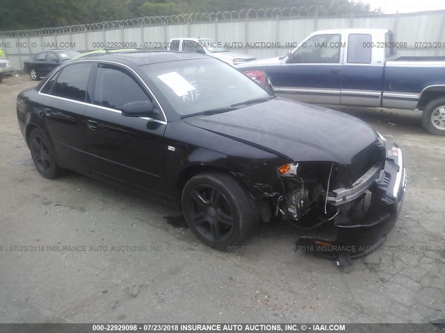 WAUDF78E38A098307 - 2008 AUDI A4 2.0T QUATTRO BLACK photo 1