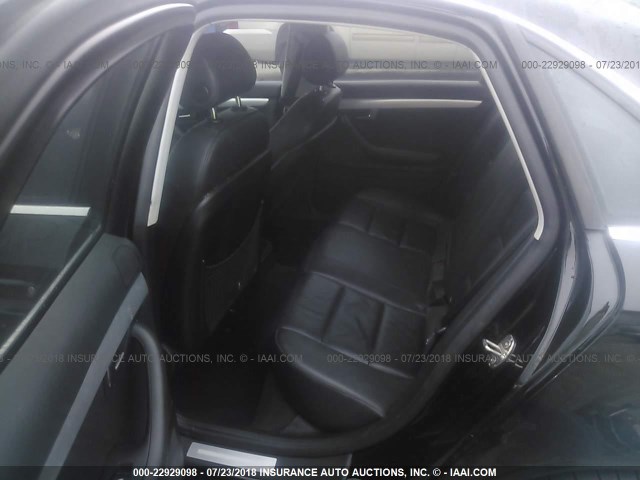 WAUDF78E38A098307 - 2008 AUDI A4 2.0T QUATTRO BLACK photo 8