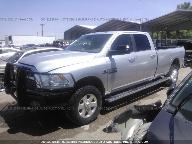 3C6UR5JL1EG309435 - 2014 RAM 2500 SLT SILVER photo 2