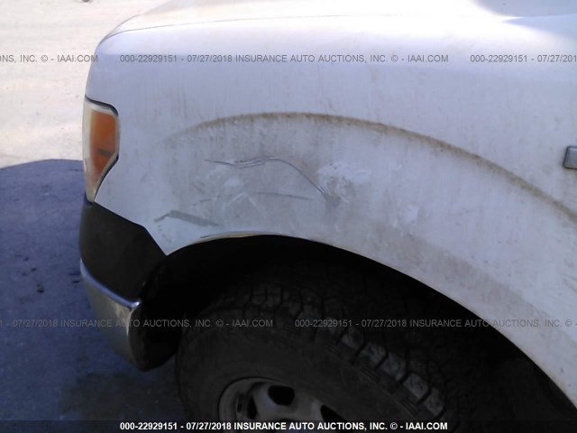 1FTFX1EF0BFA46047 - 2011 FORD F150 SUPER CAB WHITE photo 6