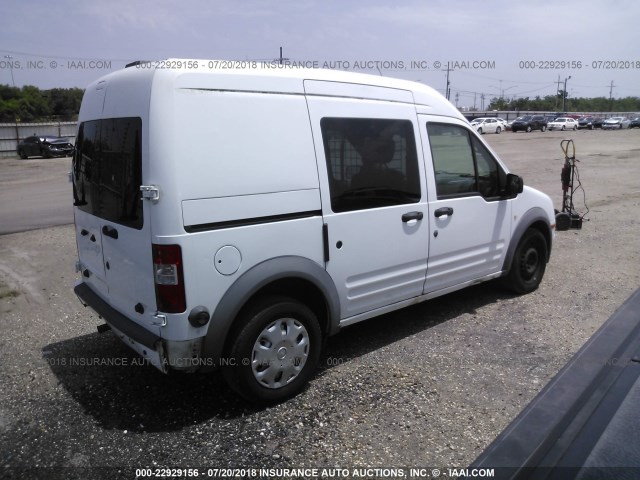 NM0LS6BN4BT056377 - 2011 FORD TRANSIT CONNECT XLT WHITE photo 4