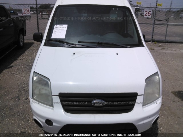 NM0LS6BN4BT056377 - 2011 FORD TRANSIT CONNECT XLT WHITE photo 6