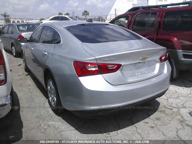 1G1ZB5ST9GF338034 - 2016 CHEVROLET MALIBU LS SILVER photo 3