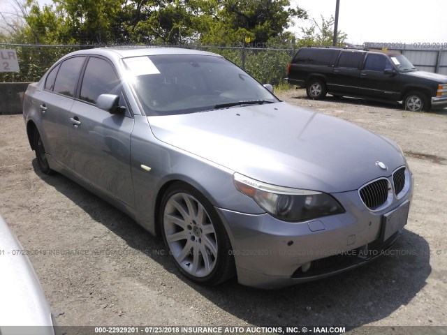 WBANB335X5B116338 - 2005 BMW 545 I GRAY photo 1