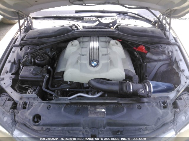 WBANB335X5B116338 - 2005 BMW 545 I GRAY photo 10