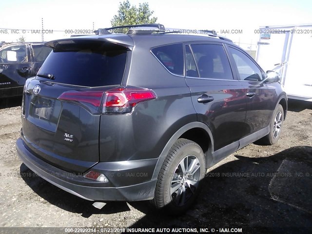 2T3RFREV1JW709533 - 2018 TOYOTA RAV4 ADVENTURE/XLE 灰色 照片 4