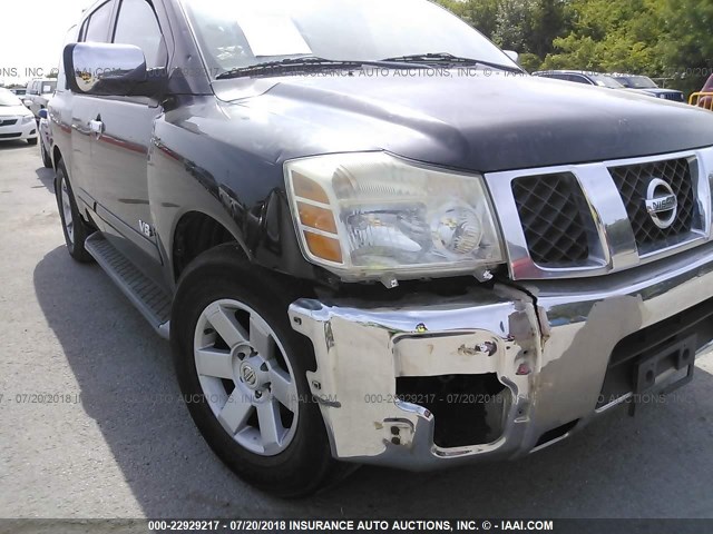 5N1AA08A95N722216 - 2005 NISSAN ARMADA SE/LE BLACK photo 6