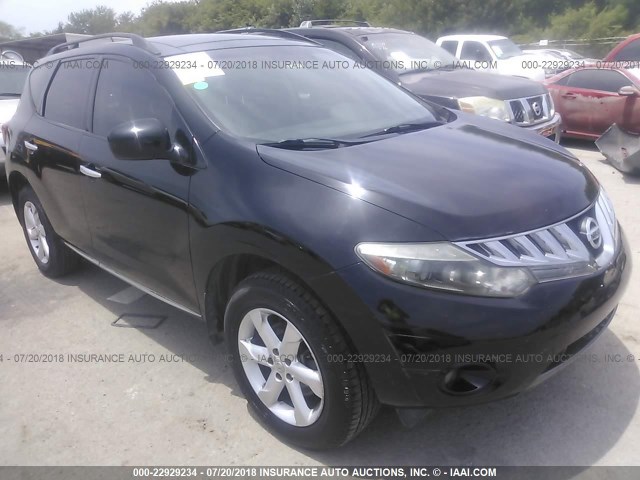 JN8AZ18U39W007658 - 2009 NISSAN MURANO S/SL BLACK photo 1