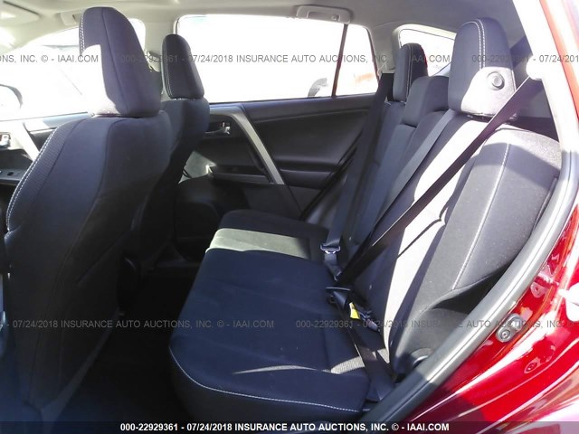 2T3WFREV1JW411809 - 2018 TOYOTA RAV4 ADVENTURE/XLE 栗色 照片 8