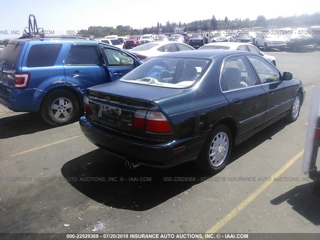 1HGCD5657TA192194 - 1996 HONDA ACCORD EX/EX-R BLUE photo 4