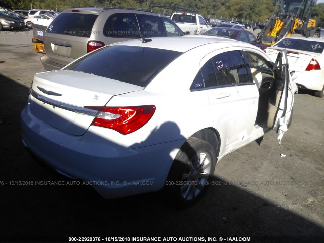 1C3CCBBB5CN302992 - 2012 CHRYSLER 200 TOURING WHITE photo 4