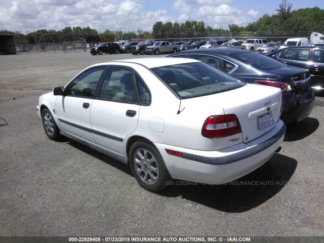 YV1VS295X1F681562 - 2001 VOLVO S40 1.9T WHITE photo 3