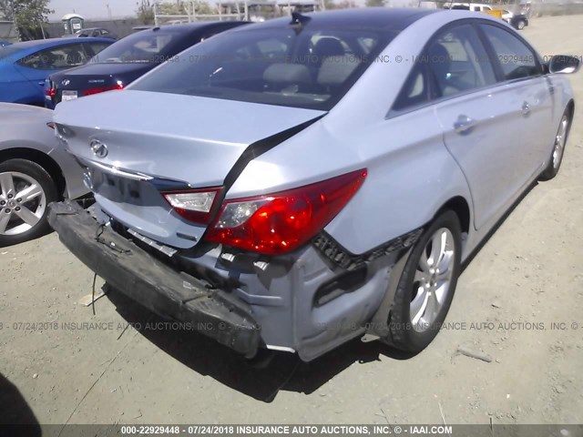 5NPEC4AC4CH419585 - 2012 HYUNDAI SONATA SE/LIMITED Light Blue photo 6