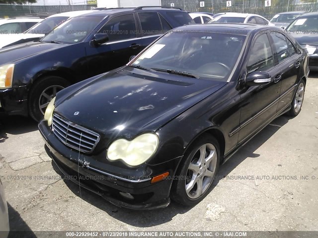 WDBRF52H67E024241 - 2007 MERCEDES-BENZ C 230 BLACK photo 6