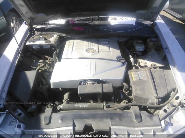 1G6DM57T170161439 - 2007 CADILLAC CTS SILVER photo 10