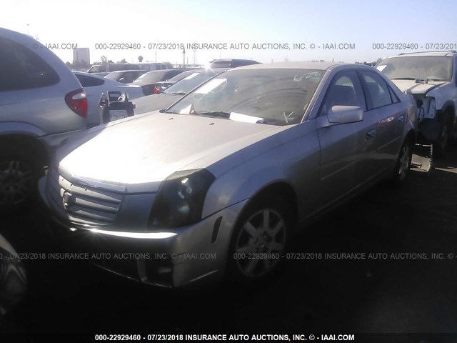 1G6DM57T170161439 - 2007 CADILLAC CTS SILVER photo 2