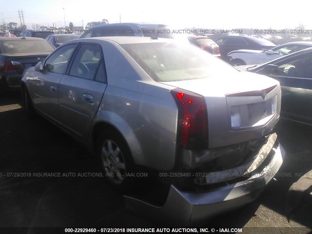 1G6DM57T170161439 - 2007 CADILLAC CTS SILVER photo 3