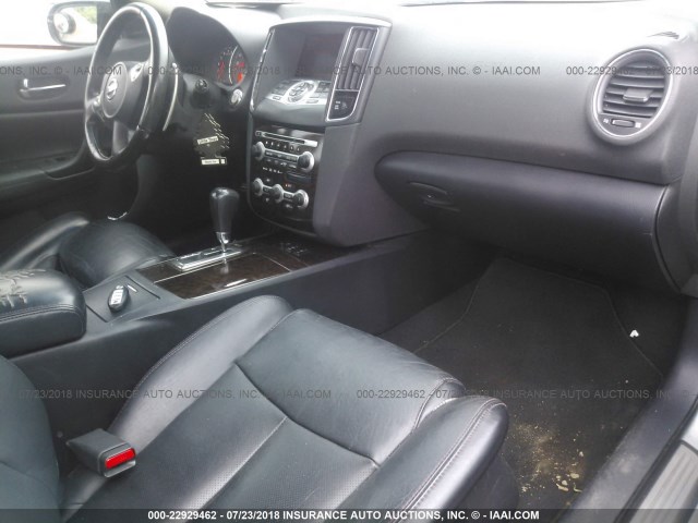 1N4AA51E39C807137 - 2009 NISSAN MAXIMA S/SV SILVER photo 5