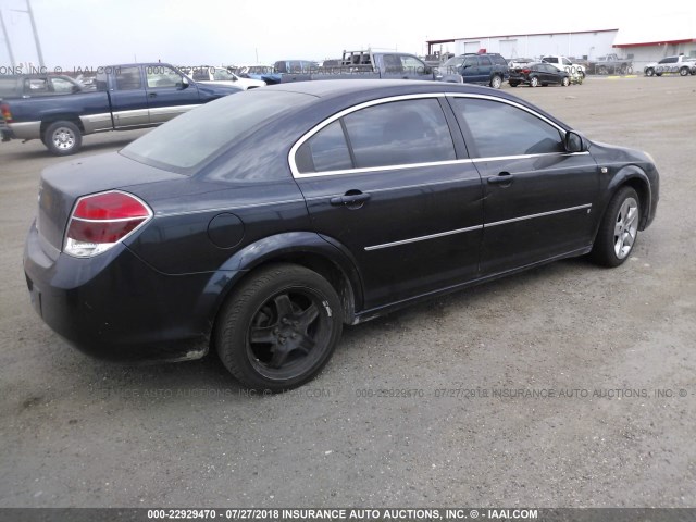 1G8ZS57NX7F195896 - 2007 SATURN AURA XE BLUE photo 4