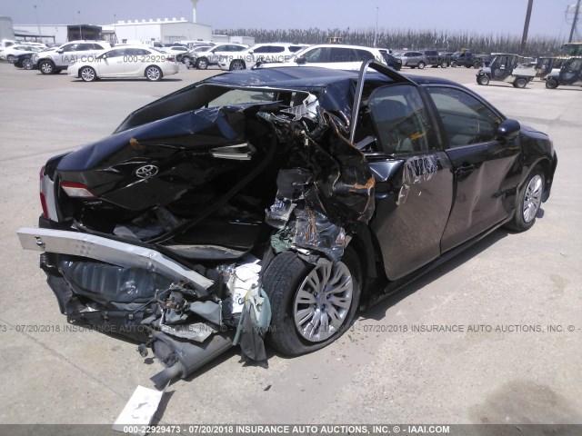 4T1BF1FK8CU574697 - 2012 TOYOTA CAMRY SE/LE/XLE BLACK photo 4