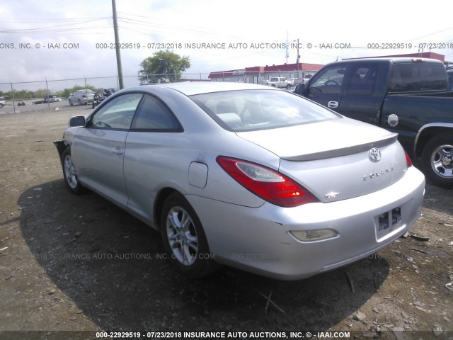4T1CE30P17U752897 - 2007 TOYOTA CAMRY SOLARA SE/SLE Gümüş foto 3