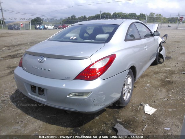 4T1CE30P17U752897 - 2007 TOYOTA CAMRY SOLARA SE/SLE Gümüş foto 4