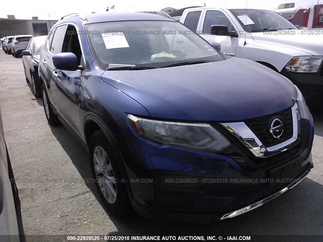 KNMAT2MT6JP583694 - 2018 NISSAN ROGUE S/SV BLUE photo 1