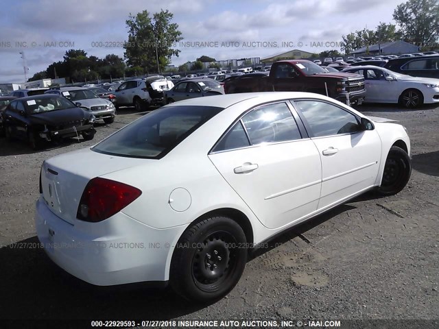 1G2ZF57BX84186911 - 2008 PONTIAC G6 VALUE LEADER/BASE WHITE photo 4