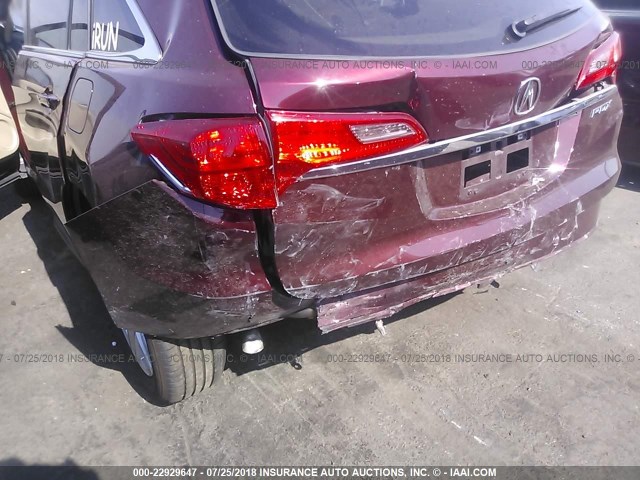 5J8TB3H56DL018050 - 2013 ACURA RDX TECHNOLOGY BURGUNDY photo 6