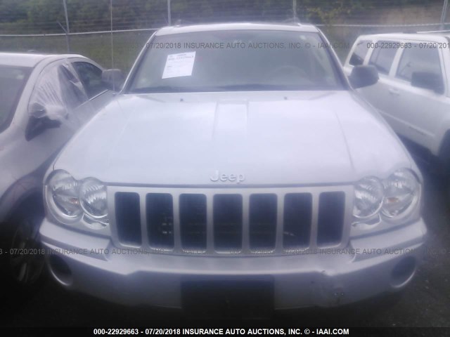 1J4HR48NX6C228038 - 2006 JEEP GRAND CHEROKEE LAREDO/COLUMBIA/FREEDOM 银色 照片 6