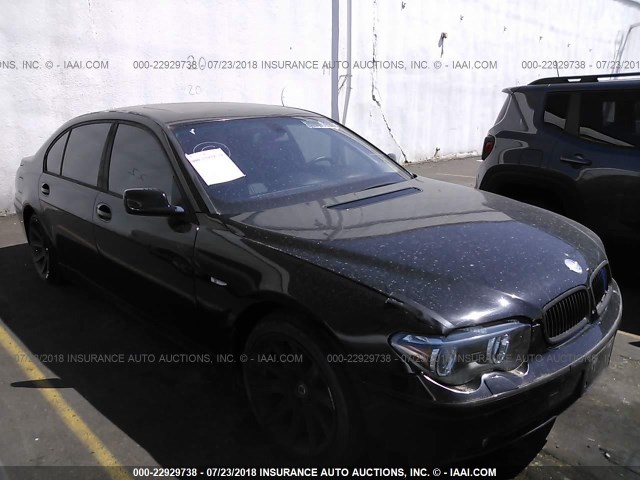 WBAGN63422DR04880 - 2002 BMW 745 LI Սև լուսանկար 1