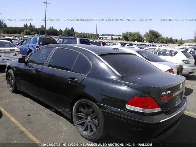 WBAGN63422DR04880 - 2002 BMW 745 LI BLACK photo 3