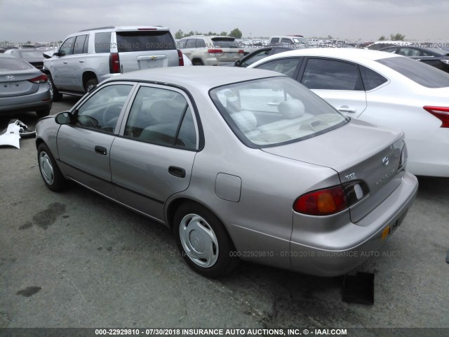 2T1BR12E4XC158029 - 1999 TOYOTA COROLLA VE/CE/LE 金色 照片 3