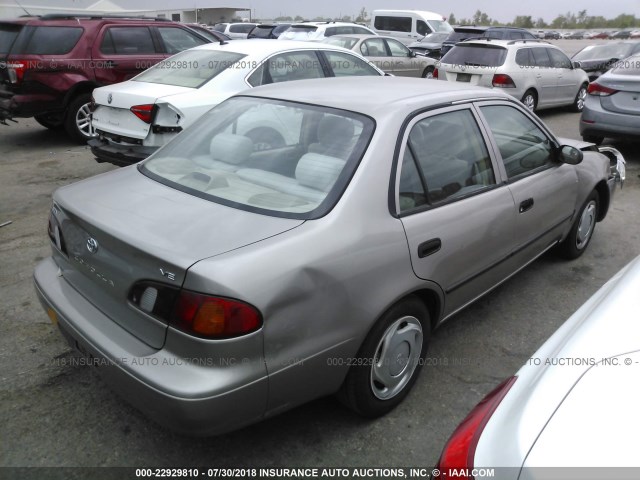 2T1BR12E4XC158029 - 1999 TOYOTA COROLLA VE/CE/LE 金色 照片 4