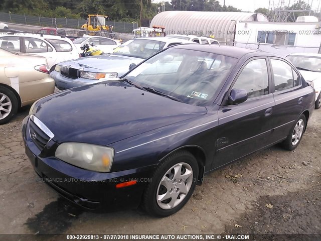 KMHDN46D46U246342 - 2006 HYUNDAI ELANTRA GLS/GT/LIMITED Dark Blue photo 2