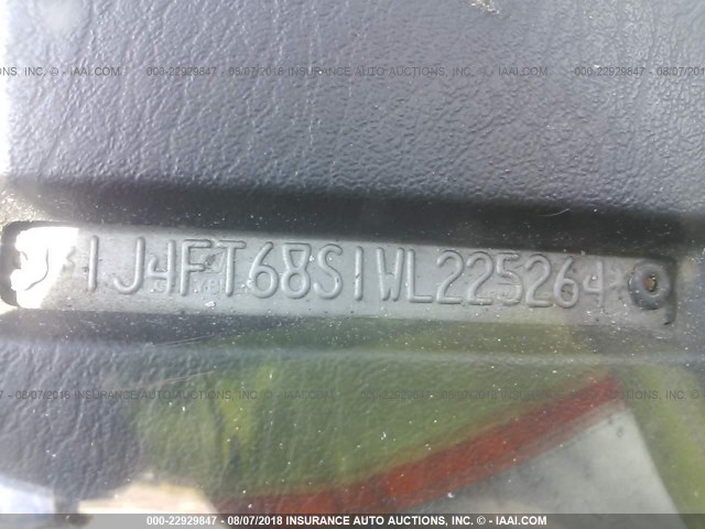 1J4FT68S1WL225264 - 1998 JEEP CHEROKEE SPORT/CLASSIC Zielony zdjęcie 9