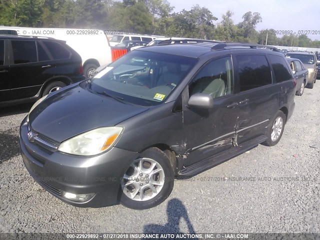 5TDBA22C74S011637 - 2004 TOYOTA SIENNA XLE/XLE LIMITED GRAY photo 2