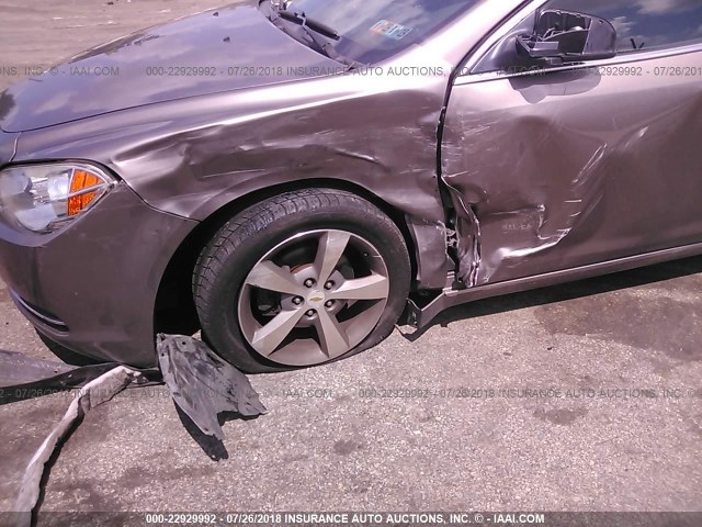 1G1ZC5E1XBF373682 - 2011 CHEVROLET MALIBU 1LT 棕色 照片 6