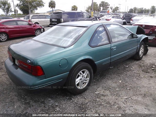 1FALP62W2TH154394 - 1996 FORD THUNDERBIRD LX TURQUOISE photo 4